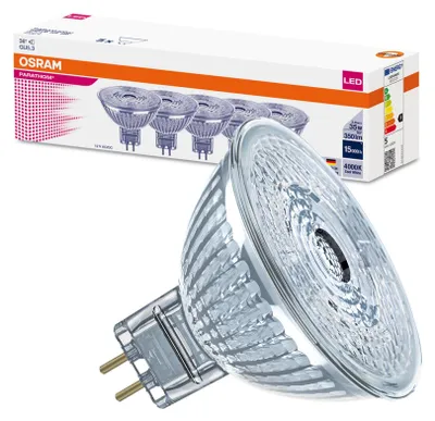 Zdjęcie produktu dla Żarówka LED MR16 Reflektor GU5.3 3.8W = 35W 350lm 4000K Neutralna 36° PARATHOM Osram