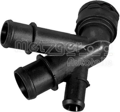 Produktbild von METZGER 4010628 Kühlmittelflansch für VW Golf VII Schrägheck (5G1, BQ1, BE1, BE2) Wasserflansch