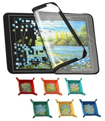Zdjęcie produktu dla Mata do układania puzzli 1000 elementów filcowa antypoślizgowa