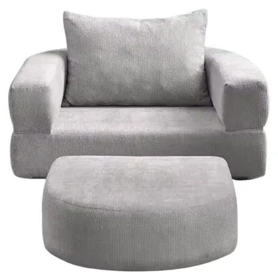 Produktbild von Umwandelbares Sofa, Modulares Design, Bequeme Sitzgelegenheit, GRAU