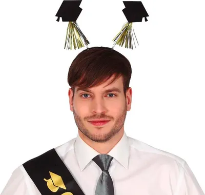 Produktbild von Graduation Party Haarreif Abschluss Feier Dekoration, Farbe: Schwarz
