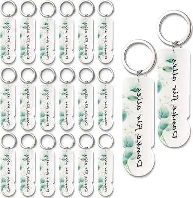 Image de 20 pendentifs en acrylique pour décoration de caddies, cadeaux de remerciement pour les mariages, les diplômes et les anniversaires