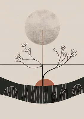 Produktbild von Poster 29,7x42cm Wintermond