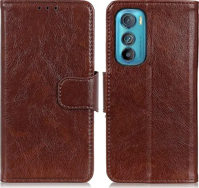Produktbild von Mobigear Classy  Motorola Edge 30 Hülle Klapphülle Geldbörse - Braun