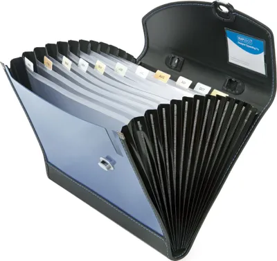 Image de RAPESCO Pochette à compartiments Designer DIN A4+ 13 compartiments bleu