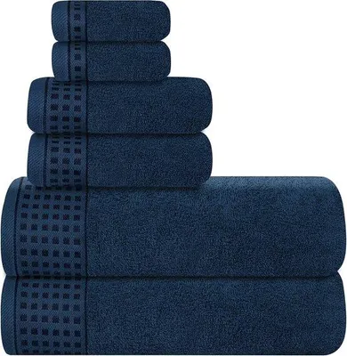 Produktbild von Famanu Handtuchset 100% Baumwolle - 6-teilig, 2 Badetücher, 2 Handtücher, 2 Waschlappen