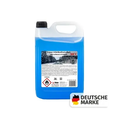 Produktbild von 5 L Scheibenfrostschutz Konzentrat bis -30 °C – Winter Frostschutzmittel für Scheibenwaschanlage, Scheibenreiniger & Wischwasser