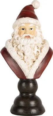 Produktbild von Clayre & Eef Weihnachtsdekorationsfigur Weihnachtsmann 7x5x15 cm Rot Kunststoff