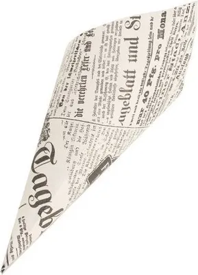 Produktbild von Spitztüten 100 Stück Newspaper | Für 250gr. Süßigkeiten | für Popcorn und gebrannte Mandeln | Candybar | Hochzeit | Kindergeburtstag | Bonbontüten