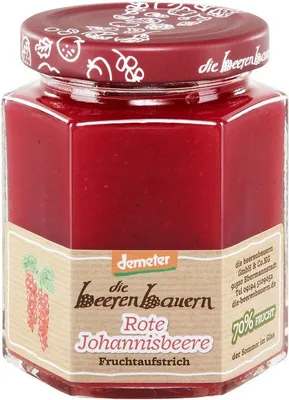 Produktbild von die beerenbauern - Roter Johannisbeer Fruchtaufstrich - 200g