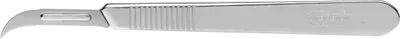 Produktbild von MARTOR GRAFIX-Skalpell klein mit gebogener spitzen Klinge, Bestelmesser, Modellbaumesser, für 3D Druck, Hobbymesser verchromter Stahl, Werkzeugloser Klingenwechsel, ergonomischer Griff