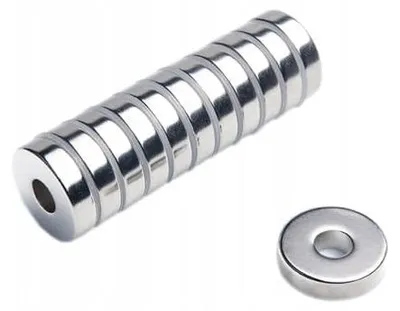 Produktbild von Neodym-Ringmagnet MP 20x7x5 N38, 10er-Set
