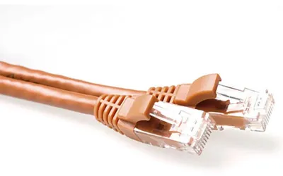 Immagine prodotto di ACT Brown Cavo patch U/UTP CAT6A da 1,5 metri, senza strappi, con connettori RJ45