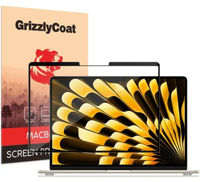 Produktbild von GrizzlyCoat Premium Schutzfolie für MacBook Air 15 Zoll (2023-2026) – Kompatibel mit Hüllen