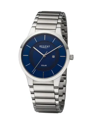 Produktbild von Regent Herren Uhr Metallarmband Metall Armbanduhr Analog silber URBA724