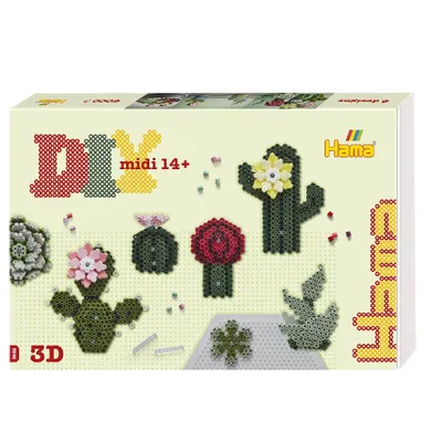 Immagine prodotto di Hama ferro su perline 3622 Hama ferro su perline midi Art "Succulenti", confezione regalo