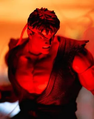 Immagine prodotto di Jada Toys Ultra Street Fighter II: The Final Challengers Actionfigur 1/12 Evil Ryu SDCC 2023 Esclusiva 15 cm