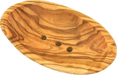 Produktbild von Seifenschale groß aus Olivenholz – oval & handgefertigt