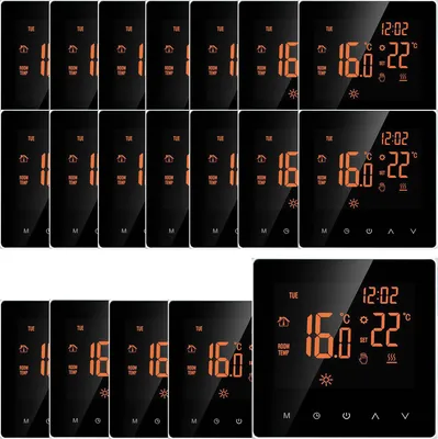 Obrázek produktu pro 20X Smart digitální pokojový termostat LCD pro 16A elektrické podlahové vytápění Týdenní programovatelný termostat