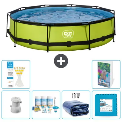 Immagine prodotto di Piscina gonfiabile rettangolare - 360x76 cm - Set da 5 pezzi S188