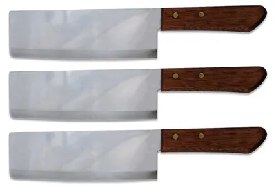 Produktbild von 3er-Pack [ 3x #22 ] KIWI Thailand Kochmesser mit Holzgriff 31,5cm / Messer
