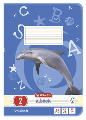 Produktbild von Herlitz Schulheft x.book DIN A5 Lineatur 2 / liniert 32 Blatt