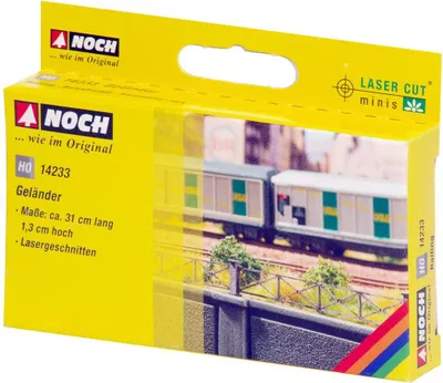 Produktbild von NOCH Laser-Cut minis Geländer HO (1:87) 14233, Länge 310 mm, Höhe 13 mm
