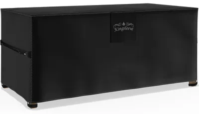 Image de Kingsleeve® Housse table de Jardin 180 x 90 x 74 cm durable, imperméable - Bâche de protection extérieur pour salon de Jardin en Tissu Oxford, coupe-vent et anti-UV