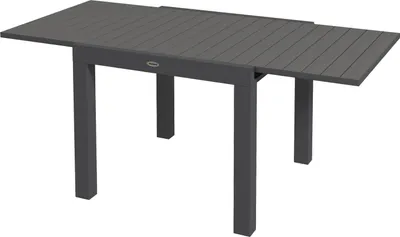 Produktbild von Gartentisch Esstisch Für 6 Personen Terrassentisch Erweiterbarer Balkontisch Bis 70 Kg Belastbar Aluminium Grau 81/162 X 80 X 75 Cm