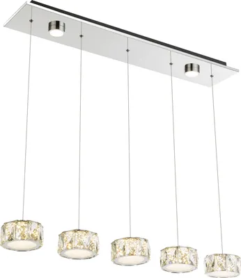 Produktbild von Globo Lighting Hängeleuchte Metall verchromt, LED
