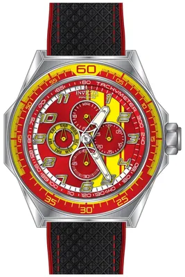 Immagine prodotto di Invicta Racing 50042 Orologio da Uomo - Movimento al Quarzo - Acciaio Inossidabile con Quadrante Rosso - 50 mm