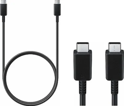 Produktbild von Schnell-Lade-/ Datenkabel original Samsung EP-DN975BBEG USB-C Stecker auf USB-C Stecker in schwarz