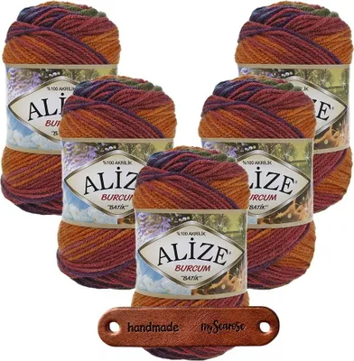 Produktbild von 5 x ALIZE Burcum Batik 4827 mit Label