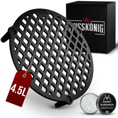 Produktbild von GUSSKÖNIG Stapelrost Gusseisen für Dutch Oven 4,5L inkl Pflegepaste