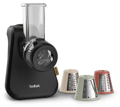 Produktbild von Tefal Intention Reibe MB77EN, Elektrische Reibe, Schwarz, Kunststoff, AC, 200 W, 160 mm