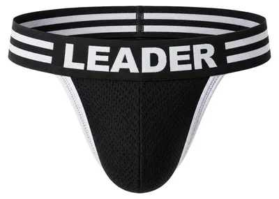 Image de LEADER - Sous-vêtement String Hommes - Loaded Thong Black - 1x Taille S