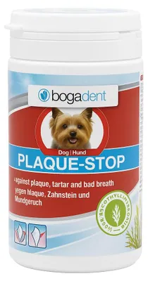 Produktbild von BOGAR Plaque-stop - pulver zur unterstützung der mundhygiene für hunde – 70 g