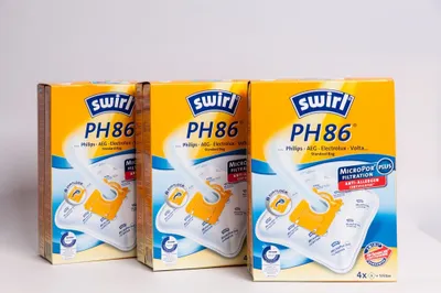 Produktbild von 3 Pakete Swirl Staubsaugerbeutel PH86 / PH 86 MicroPor Plus AirSpace f. Philips, Electrolux E200 Staubsauger