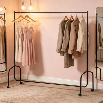 Obrázok produktu pre Stojany na kabáty, vešiaky na oblečenie, mobilné stojany na kabáty, vhodné pre vnútorné aj vonkajšie použitie