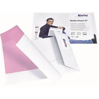 Produktbild von Biella 0186457.01, A4, Karton, Weiß, Porträt, 50 Blätter, 240 g/m²