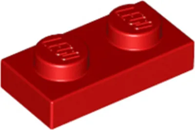 Produktbild von 25 Stück LEGO, Teil Nr. 3023 in Rot (Red)