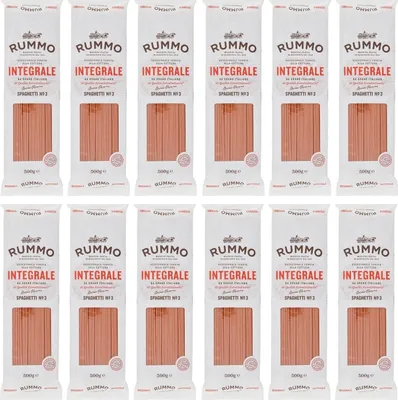 Produktbild von 12er-Pack Rummo Pasta Integrale Spaghetti N°3,Vollkornnudeln Nudeln Vollkorn Italienische Pasta 500g
