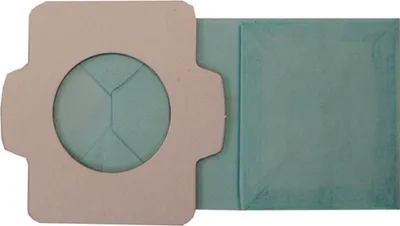 A close-up view of a paper filter set for a Makita tool, showing the filter and its protective packaging.