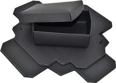 Obrázek produktu pro Ozdobné krabičky, velikost S, 140x100x47mm, černá, 10 kusů