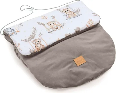 Produktbild von Happy Jungle & Latte Velvet Fußsack für Autositz und Kinderwagen