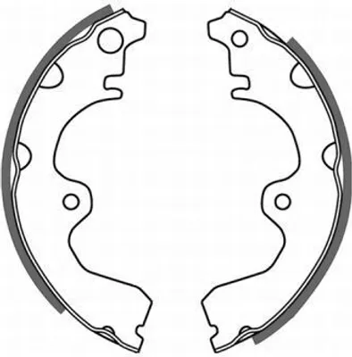 Produktbild von ABE Bremsbackensatz Trommelbremse Hinten für TOYOTA STARLET (EP91) C02047ABE