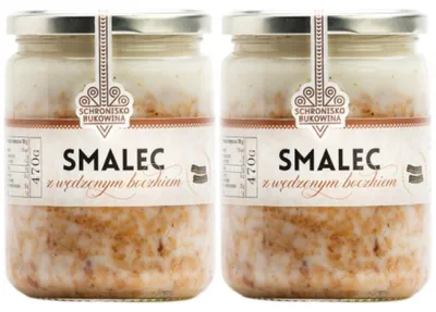 Image de Saindoux au lard fumé 470 g Schronisko Bukowina Naturel Traditionnel