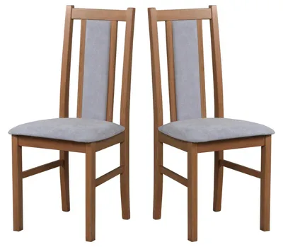Image de CHAISE DE SALLE À MANGER - Lot de 2 Bos 14 noyer clair soro 90