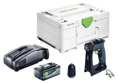Zdjęcie produktu dla Akumulatorowa wiertarko-wkrętarka Festool CXS 18 Basic 18 V 40 Nm bezszczotkowa + 1x akumulator 8,0 Ah + szybka ładowarka + systainer