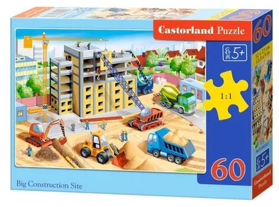Produktbild von CASTORLAND Puzzle 60 Teile - Großbaustelle